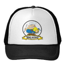 PLUS GRAND ROI MEN CARTOON DE BBQ DES MONDES CASQUETTE DE CAMIONNEUR