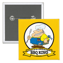 PLUS GRAND ROI MEN CARTOON DE BBQ DES MONDES PIN'S