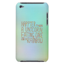 Plus heureuse qu'une licorne mangeant le gâteau su coque iPod Case-Mate 