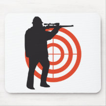 plus hunter with gun tapis de souris