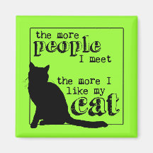Plus j'aime mon chat - toutes les couleurs aimant