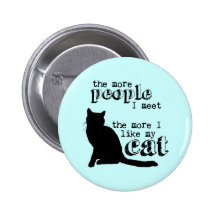 Plus j'aime mon chat - toutes les couleurs badge
