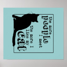 Plus j'aime mon chat - toutes les couleurs affiches