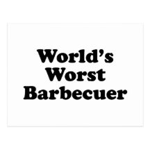 Plus mauvais Barbecuer du monde Carte Postale