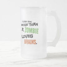 Plus qu'un zombi aime des cerveaux Stein Mug À Café