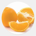 Plusieurs oranges juteuses autocollants