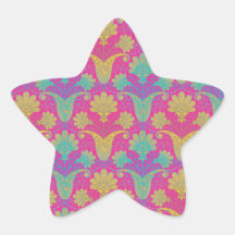 plutôt hippie damask.ai autocollants