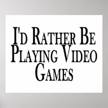 Plutôt joue des jeux vidéo affiches
