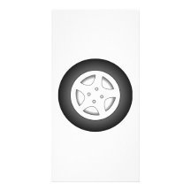 Pneu de voiture modèle pour photocarte
