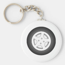 Pneu de voiture porte-clef
