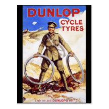 Pneus de cycle de Dunlop Carte Postale