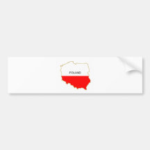 Png polonais de carte autocollant pour voiture