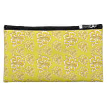 pochette  océan indien  jaune pochette make-up