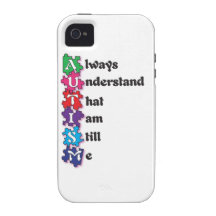Poème d'acrostiche d'autisme coque Case-Mate iPhone 4