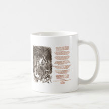 Poème de Jabberwocky par Lewis Carroll Tasse À Café