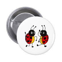 POIDS DU COMMERCE coccinelles de danse Badges