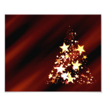 Poinsettia d'arbre de Noël de Noël d'étoile d'avèn Tirages Photo
