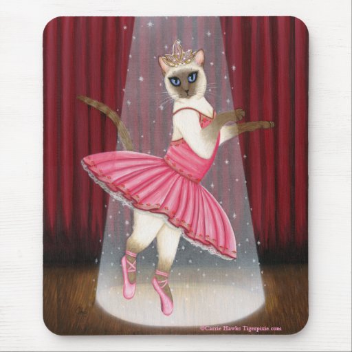 Point de chocolat de chat de ballerine siamois, tu tapis de souris