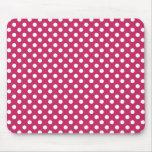 Point de polka de vin de framboise Mousepad Tapis De Souris