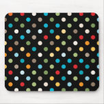 Point de polka moyen coloré Mousepad Tapis De Souris