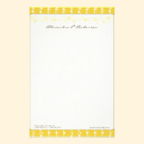 Points et papeterie customisée jaune citron de pai papeterie
