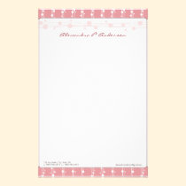 Points et papeterie customisée par rose de saumon  papeterie