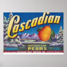 poires cascadian poster