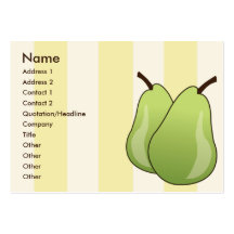 Poires - potelées cartes de visite personnelles