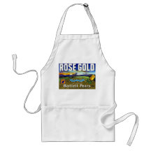 Poires roses d'or tabliers