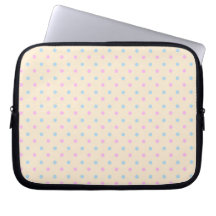 Pois, crème, vert, rose housses pour  ordinateur portable
