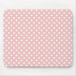 Pois dans les roses pâles Mousepad Tapis De Souris