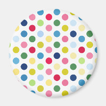 Pois d'arc-en-ciel aimants pour réfrigérateur
