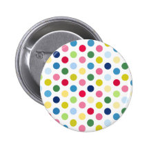 Pois d'arc-en-ciel badge avec épingle