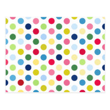 Pois d'arc-en-ciel cartes postales