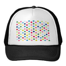 Pois d'arc-en-ciel casquette
