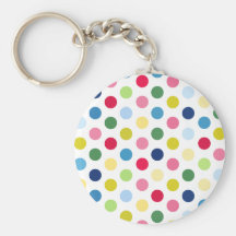 Pois d'arc-en-ciel porte-clés