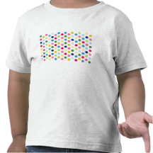 Pois d'arc-en-ciel t-shirts