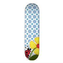 Pois de bleus layette ; Coccinelle Skateoard Personnalisé