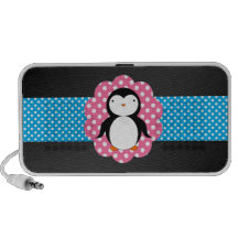 Pois de fantaisie de pingouin haut-parleurs iPod