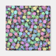Pois de scintillement d'arc-en-ciel aimant