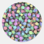 Pois de scintillement d'arc-en-ciel autocollants