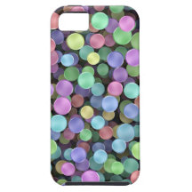 Pois de scintillement d'arc-en-ciel coque iPhone 5 Case-Mate