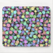 Pois de scintillement d'arc-en-ciel tapis de souris