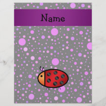 Pois nommé personnalisé de pourpre de coccinelle prospectus