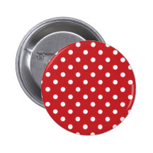 Pois rouge et blanc pin's