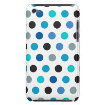 Pois turquoise bleu coque iPod Case-Mate 