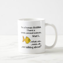 Poisson rouge humain mugs