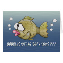 Poissons avec des bulles hors de carte de les deux