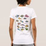 Poissons bilatéraux de bande dessinée d'Imaginocea T-shirts