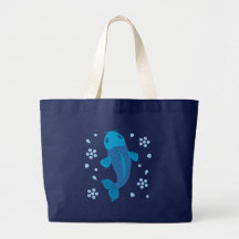 Poissons bleus de Koi Sacs